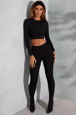 Black Oh Polly Camden Tall High Waist Leggings | KYRU-96318