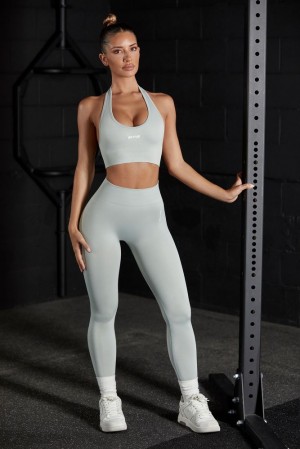 Grey Oh Polly Motivation Petite High Waist Seamless Leggings | LWKR-46302