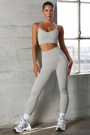 Grey Oh Polly Vitality Seamless Full Length Leggings | KSGF-46308