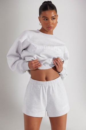 Heather Grey Oh Polly Groundwork Sweat Shorts | ZQJY-52897