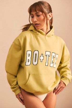 Matcha Green Oh Polly Off Duty Oversized Hoodie | SFUB-60482