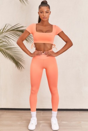 Orange Oh Polly Ambition Slinky Crop Top | WMYU-37806