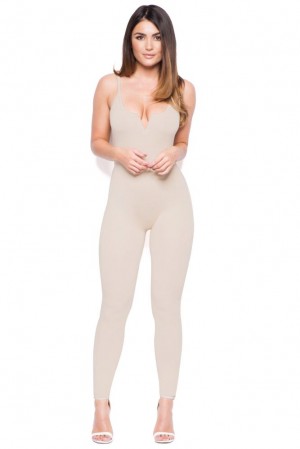 Stone Oh Polly Middle Of Nowhere Bodycon Jumpsuit | ZXJP-41925