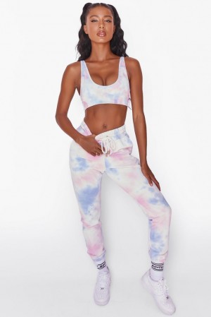 Tie Dye Oh Polly Unwind Full Length Cuffed Joggers | PZXM-47810