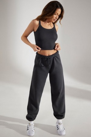 Washed Black Oh Polly Prime Oversized Joggers | MOPW-78065