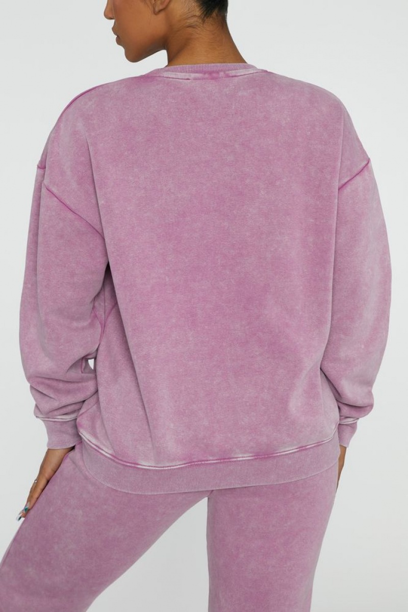 Berry Oh Polly Recovery Oversized Sweatshirt | OVMY-61947