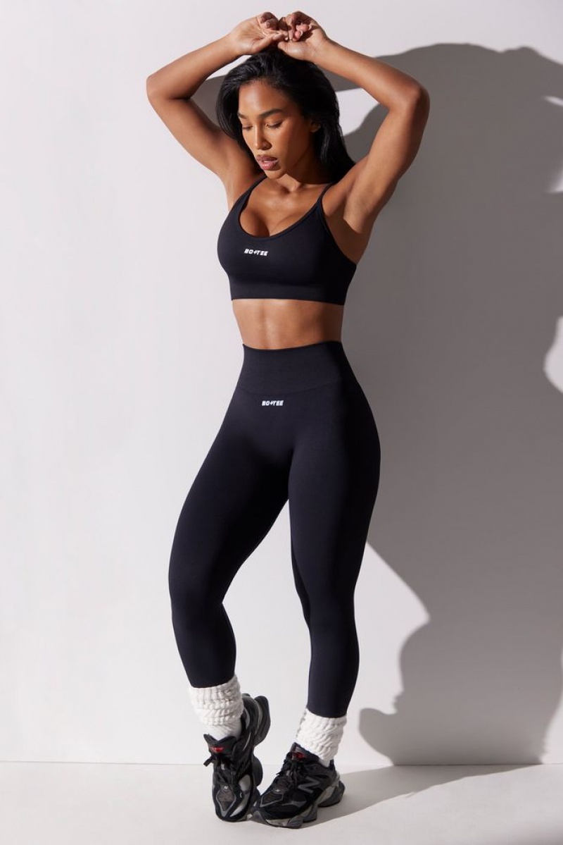 Black Oh Polly Dedicated Petite High Waist Super Sculpt Leggings | KVGE-60327