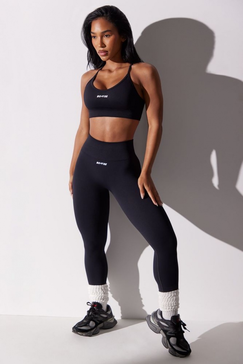 Black Oh Polly Dedicated Petite High Waist Super Sculpt Leggings | KVGE-60327