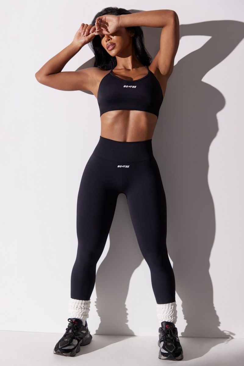 Black Oh Polly Dedicated Petite High Waist Super Sculpt Leggings | KVGE-60327