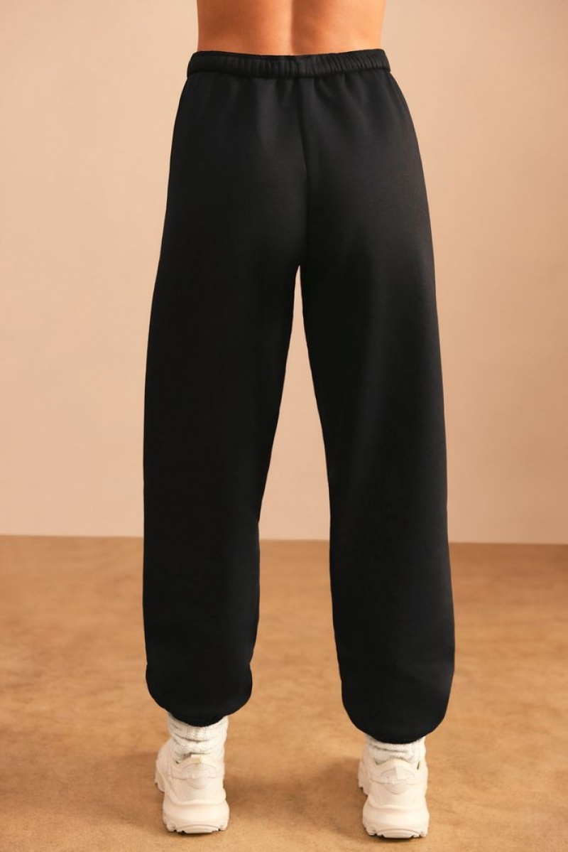 Black Oh Polly Pacific Petite Relaxed Fit Joggers | GMKI-07863