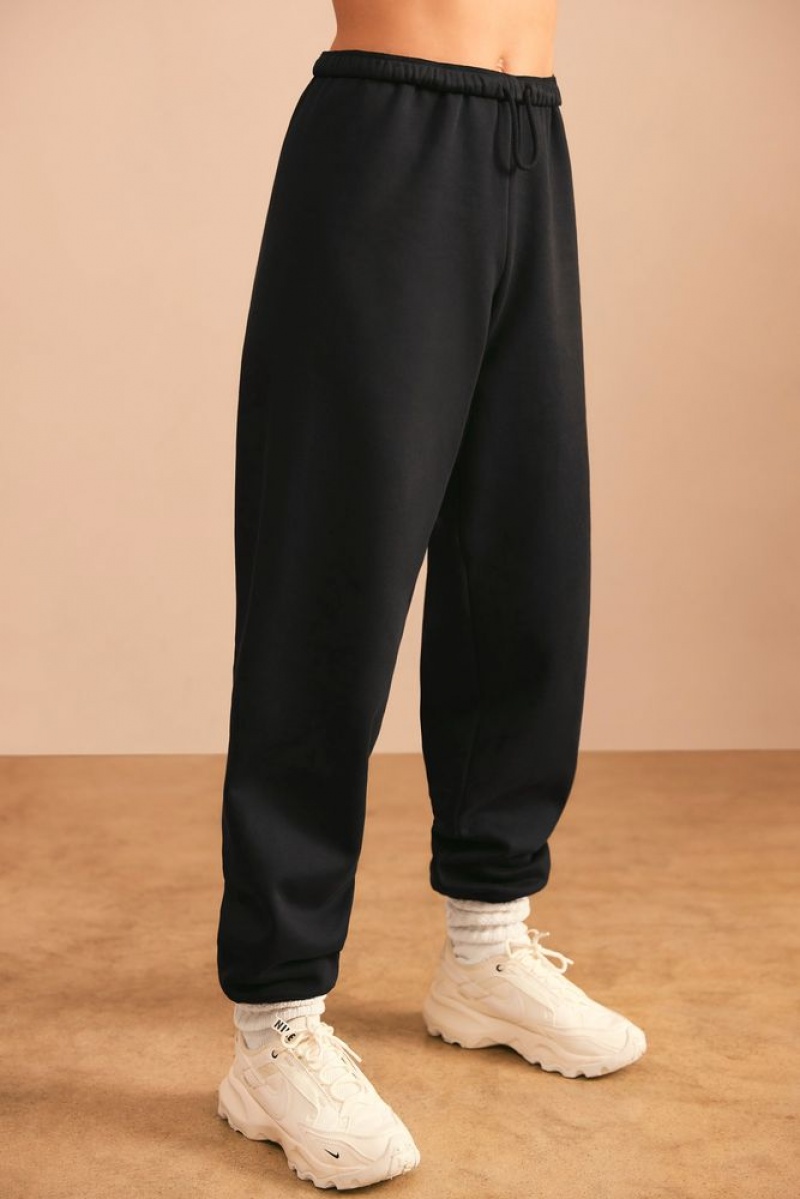 Black Oh Polly Pacific Petite Relaxed Fit Joggers | GMKI-07863