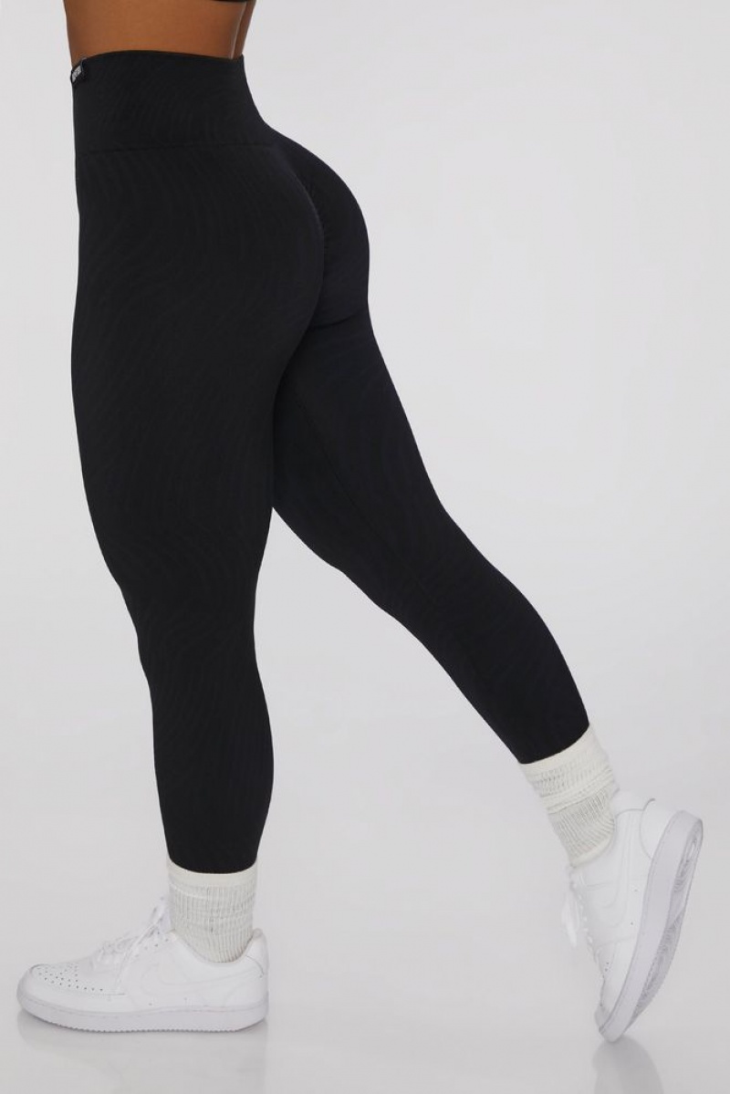 Black Oh Polly Power Play Leggings | AGPZ-68074