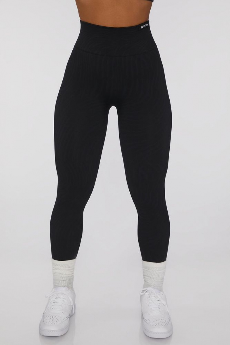 Black Oh Polly Power Play Leggings | AGPZ-68074