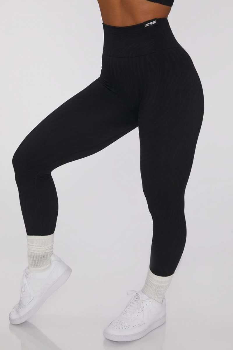 Black Oh Polly Power Play Leggings | AGPZ-68074