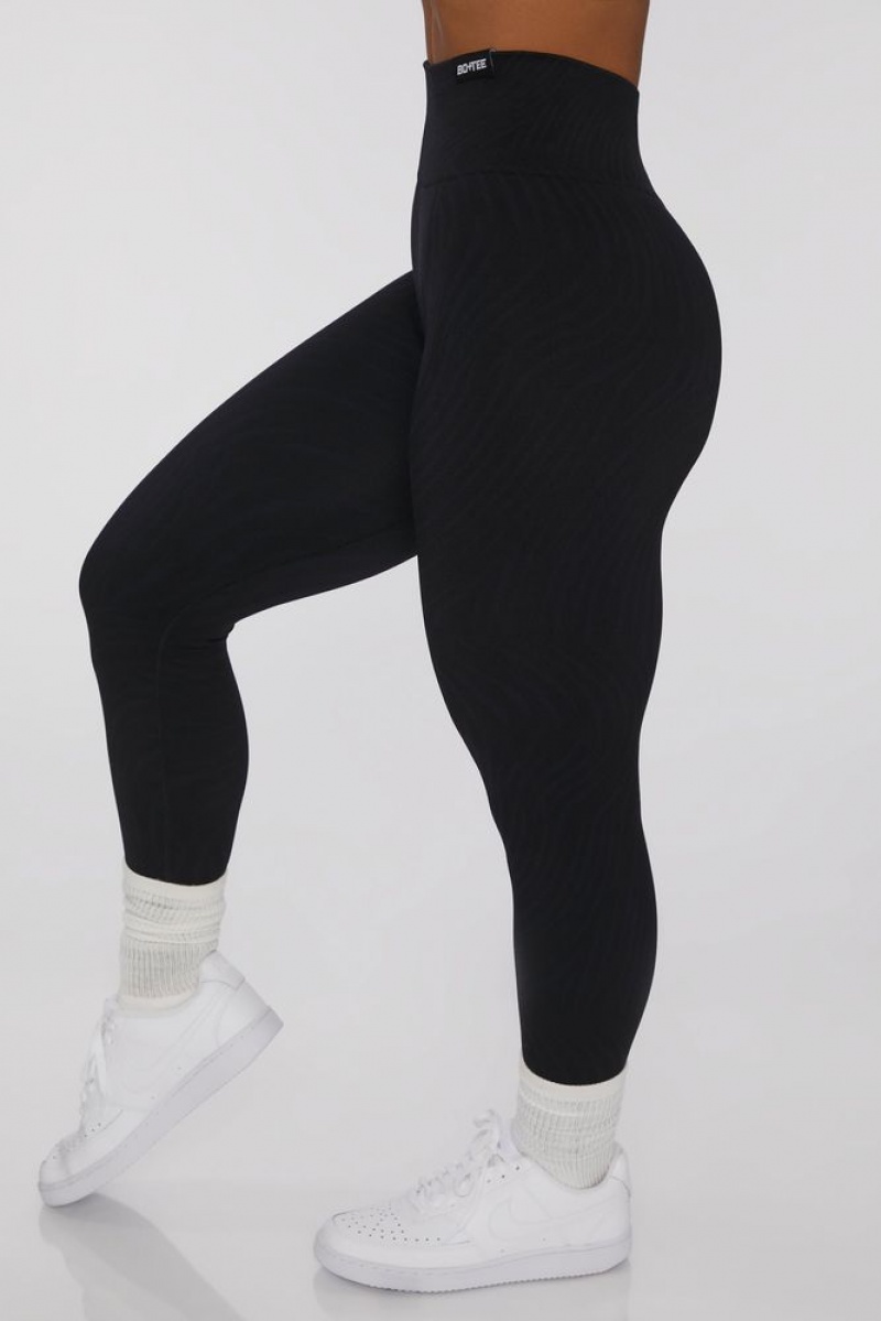 Black Oh Polly Power Play Leggings | AGPZ-68074