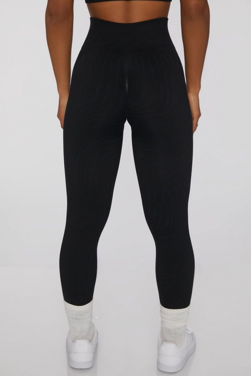 Black Oh Polly Power Play Leggings | AGPZ-68074