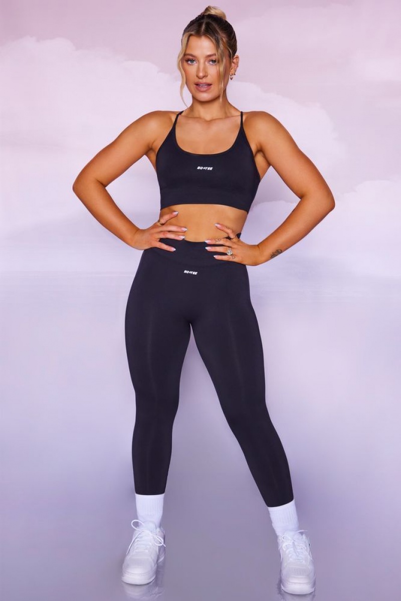 Black Oh Polly Superset Leggings | WGRM-63842