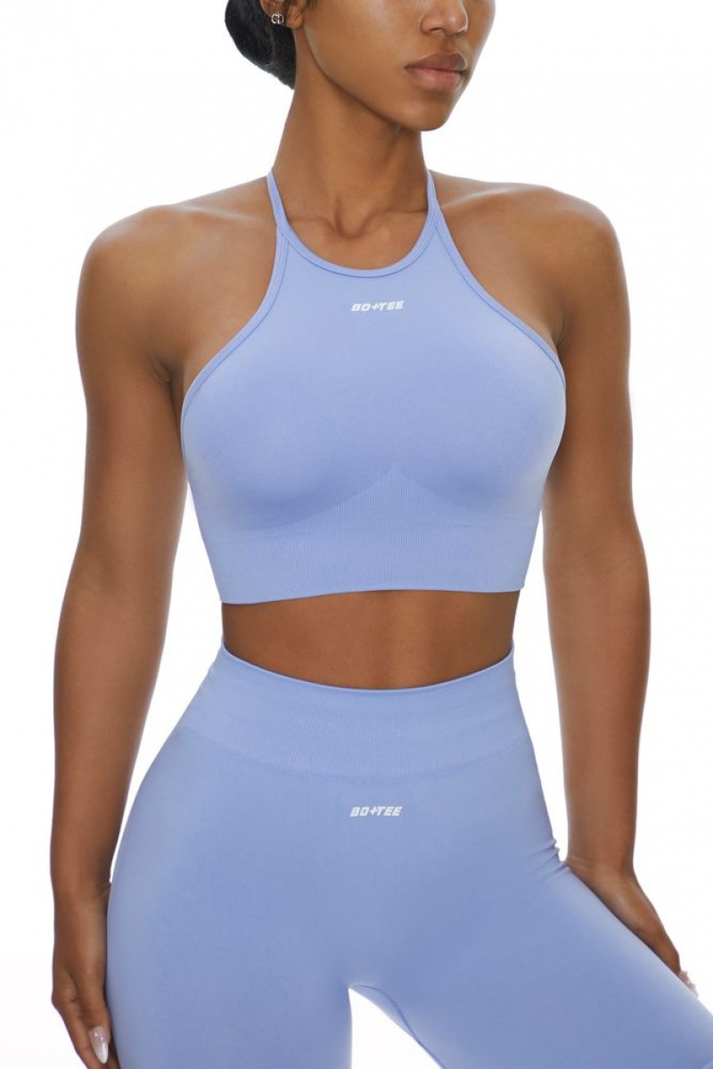 Blue Oh Polly Incline Racer Crop Top | HZTF-07251