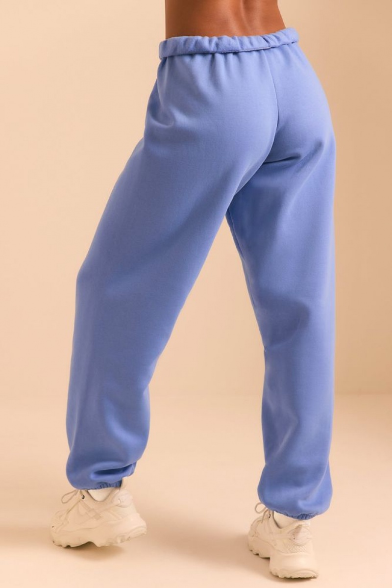 Cerulean Blue Oh Polly Pacific Petite Relaxed Fit Joggers | YHBQ-83215