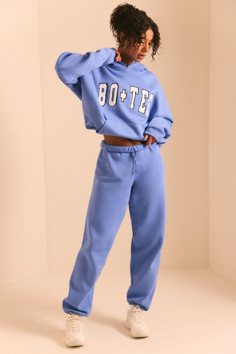 Cerulean Blue Oh Polly Pacific Petite Relaxed Fit Joggers | YHBQ-83215