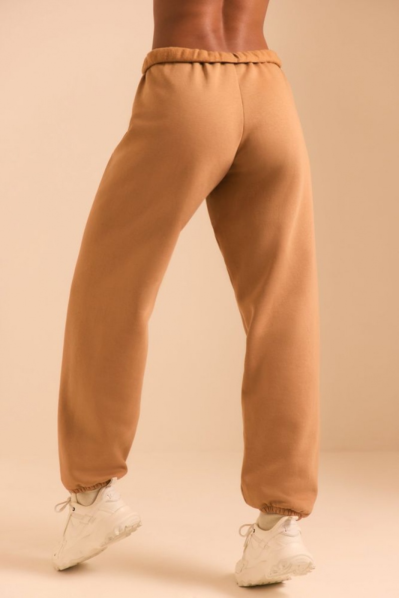 Chestnut Brown Oh Polly Pacific Petite Relaxed Fit Joggers | FAUC-16094