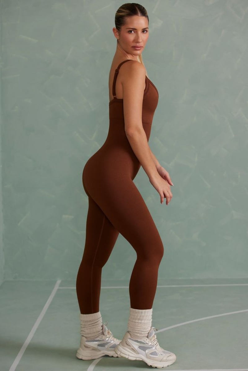 Copper Brown Oh Polly Intensity Super Sculpt Unitard | TWQE-27168