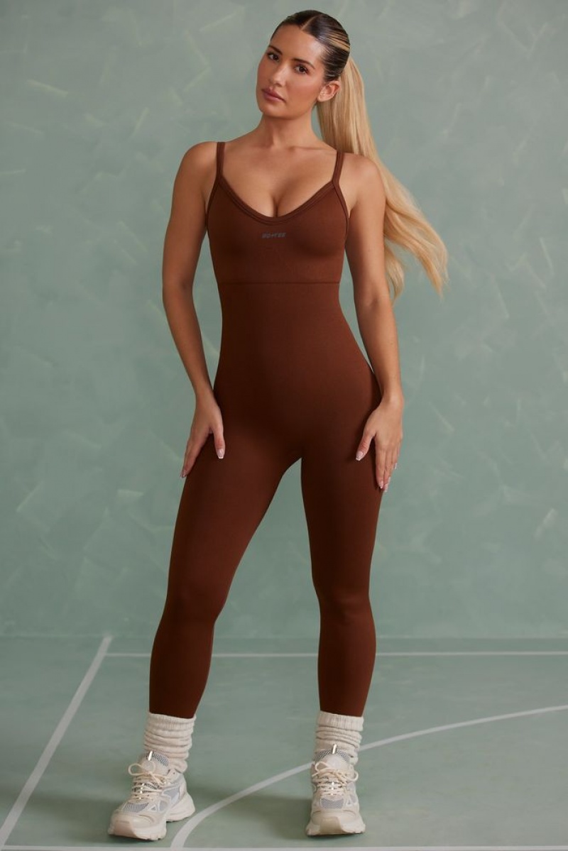 Copper Brown Oh Polly Intensity Super Sculpt Unitard | TWQE-27168