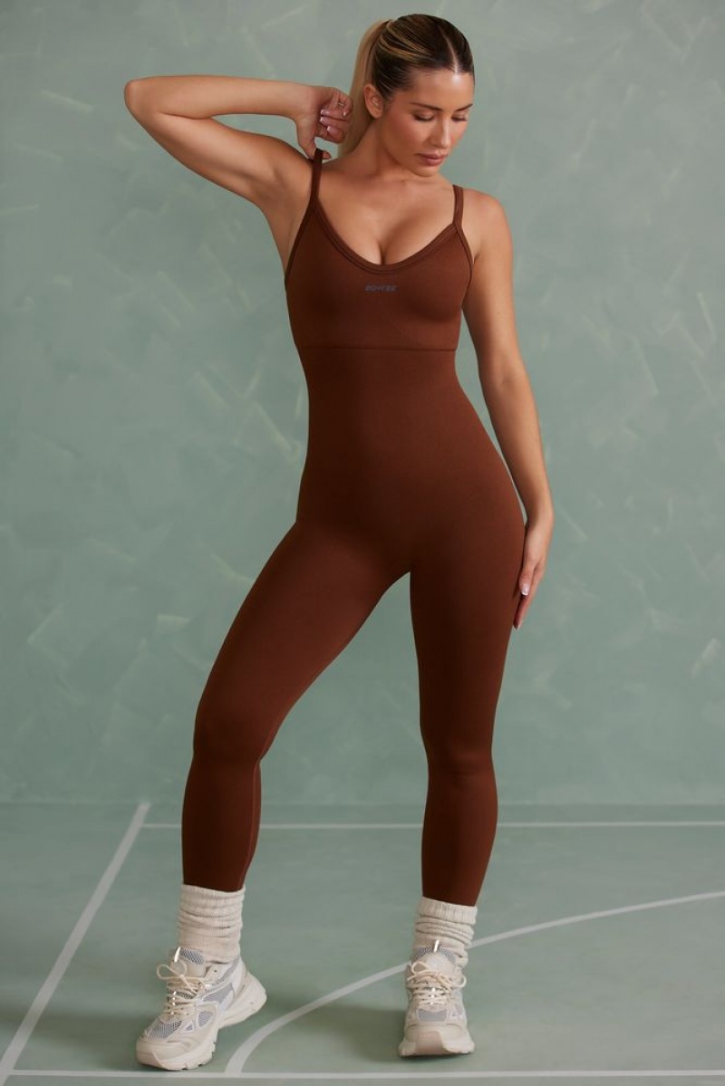 Copper Brown Oh Polly Intensity Super Sculpt Unitard | TWQE-27168