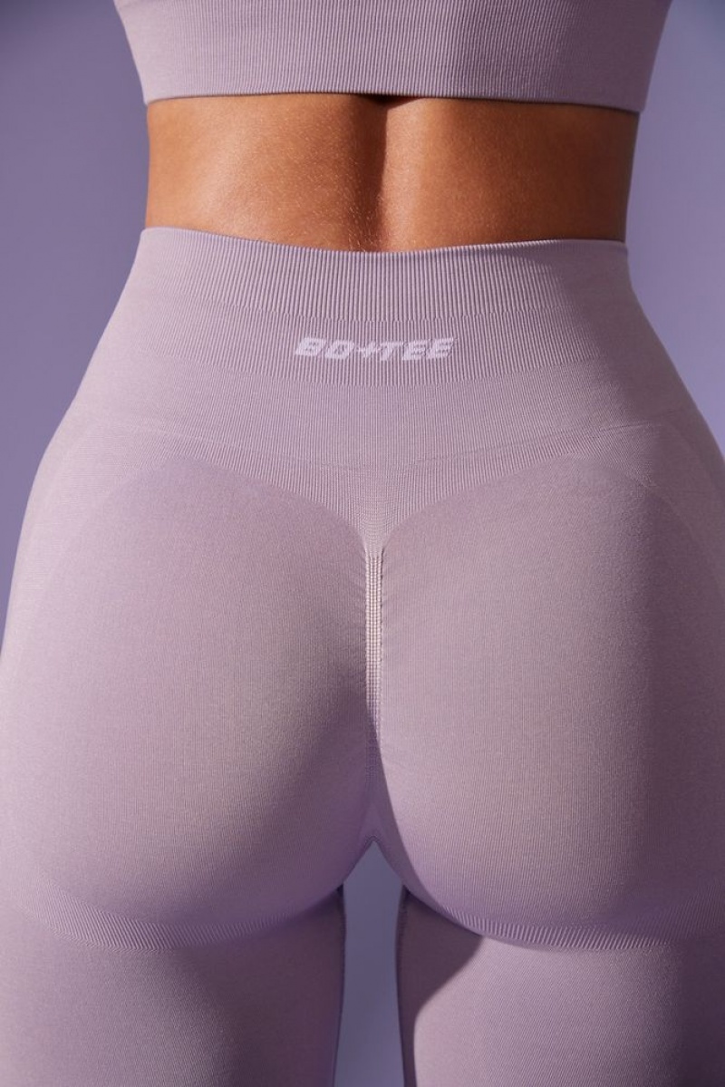 Dusty Lilac Oh Polly Power High Waist Define Luxe Leggings | UKFT-65978