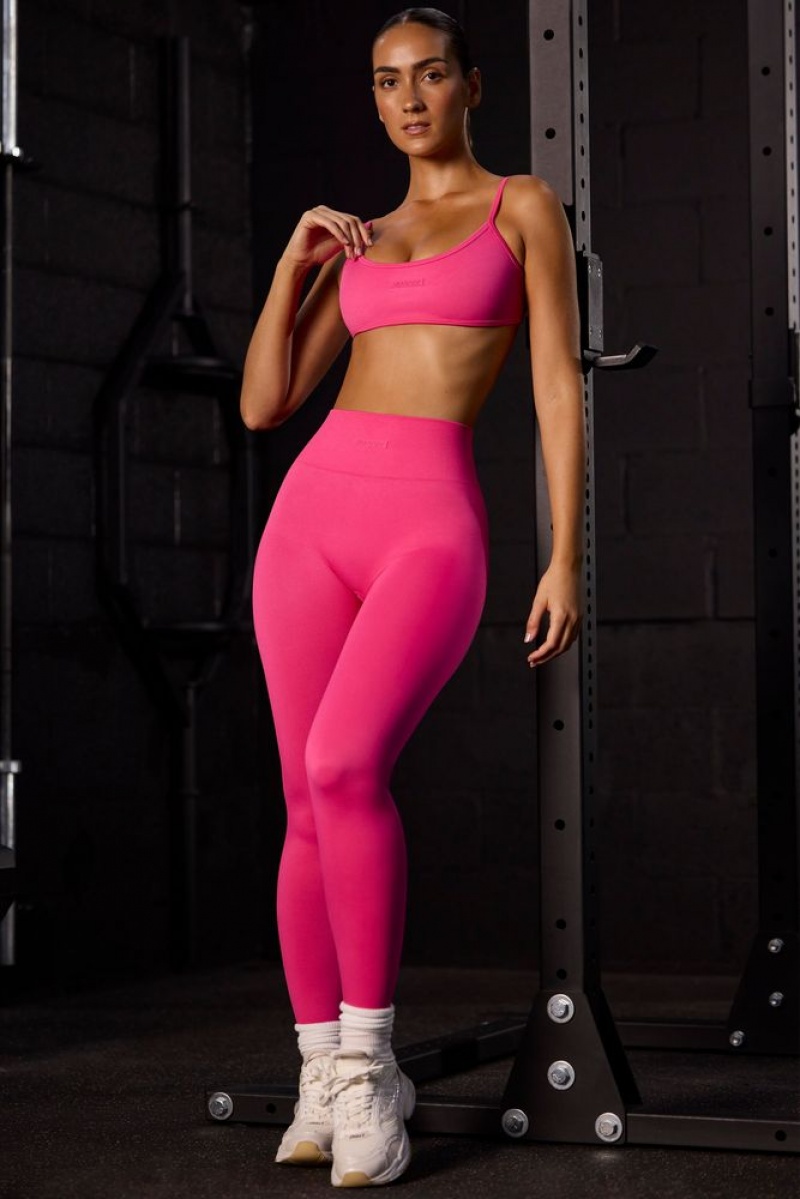 Fuchsia Oh Polly Vitality Super Sculpt Seamless Full Length Leggings | IQBP-85720