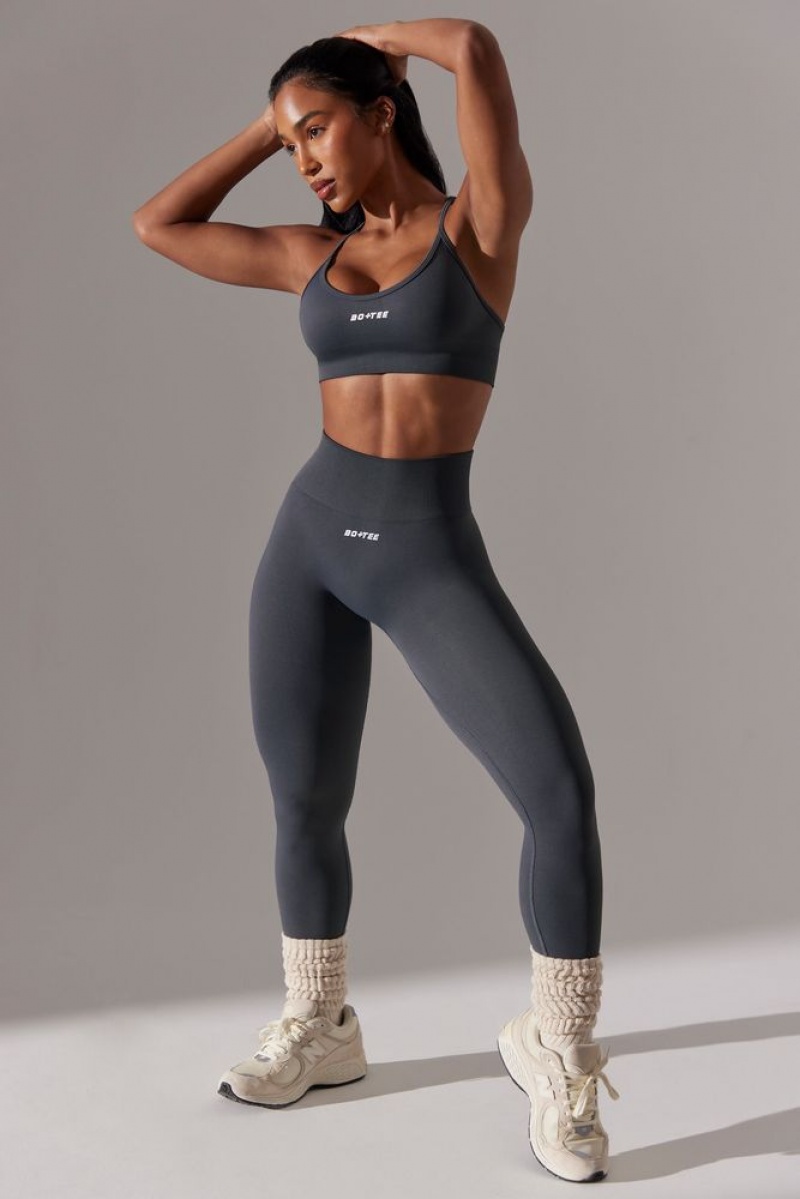 Grey Oh Polly Dedicated Petite High Waist Super Sculpt Leggings | QLDE-46789