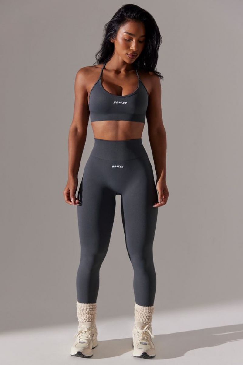 Grey Oh Polly Dedicated Petite High Waist Super Sculpt Leggings | QLDE-46789