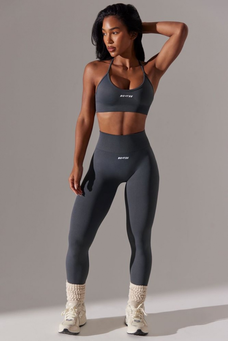 Grey Oh Polly Dedicated Petite High Waist Super Sculpt Leggings | QLDE-46789