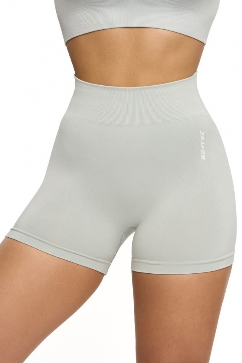 Grey Oh Polly Invigorate Seamless High Waist Mini Shorts | XIQM-20719