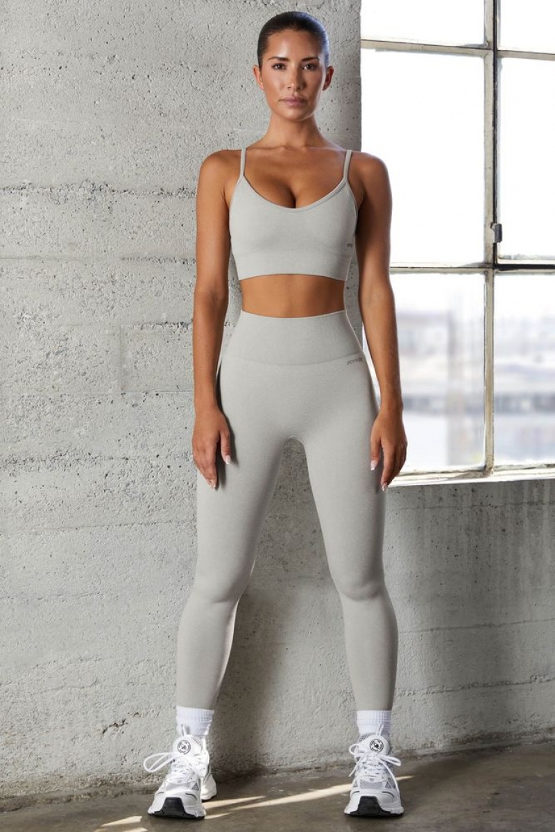 Grey Oh Polly Vitality Petite Seamless Full Length Leggings | IYKO-18479