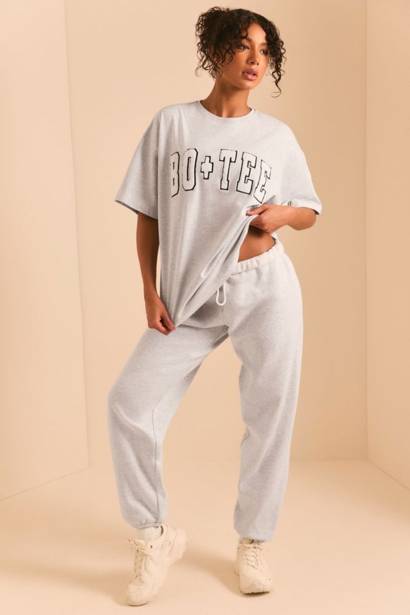 Heather Grey Oh Polly Pacific Petite Relaxed Fit Joggers | MWKE-27981