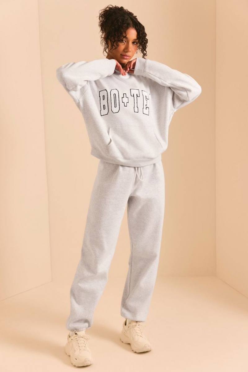 Heather Grey Oh Polly Pacific Petite Relaxed Fit Joggers | MWKE-27981