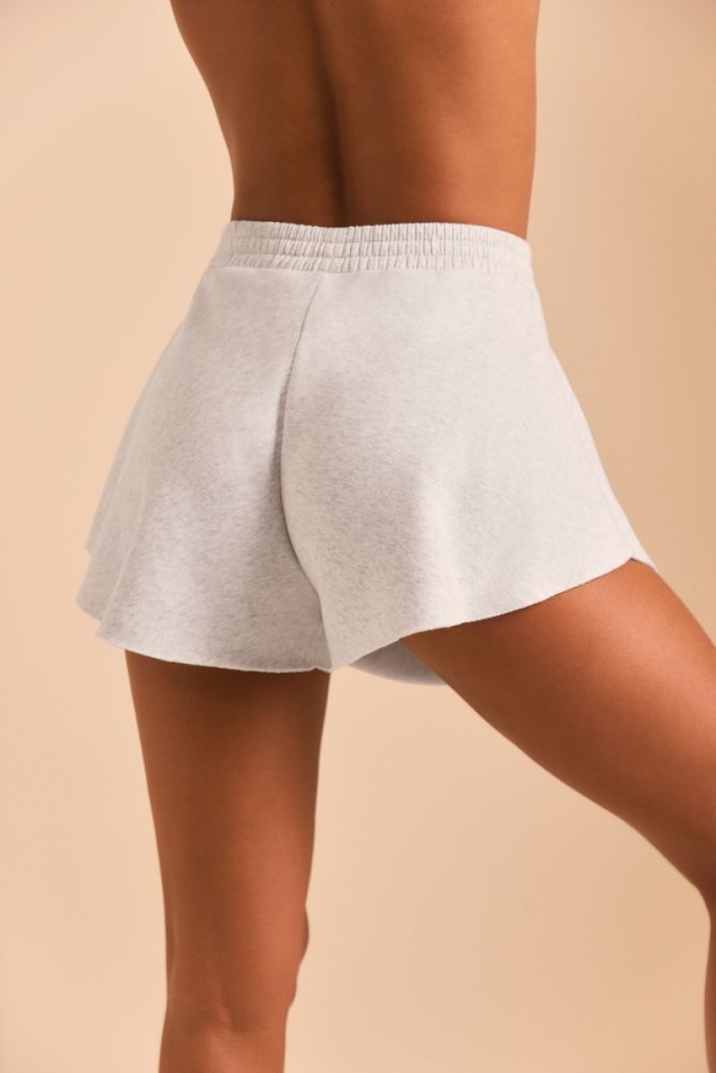 Heather Grey Oh Polly Relax Sweat Shorts | KZVU-80746