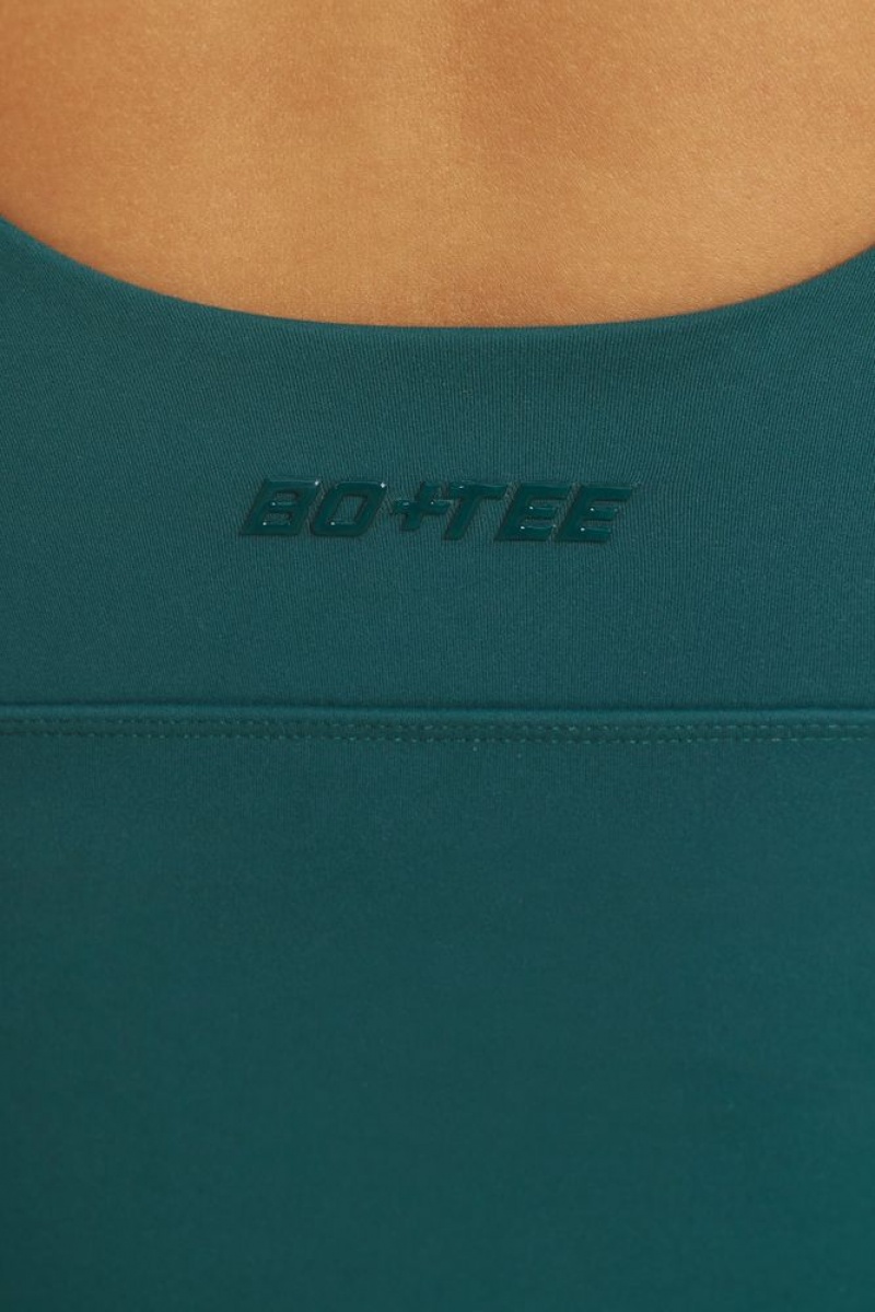 Jade Green Oh Polly Unstoppable Soft Active V-Neck Tank Top | GAEW-20193