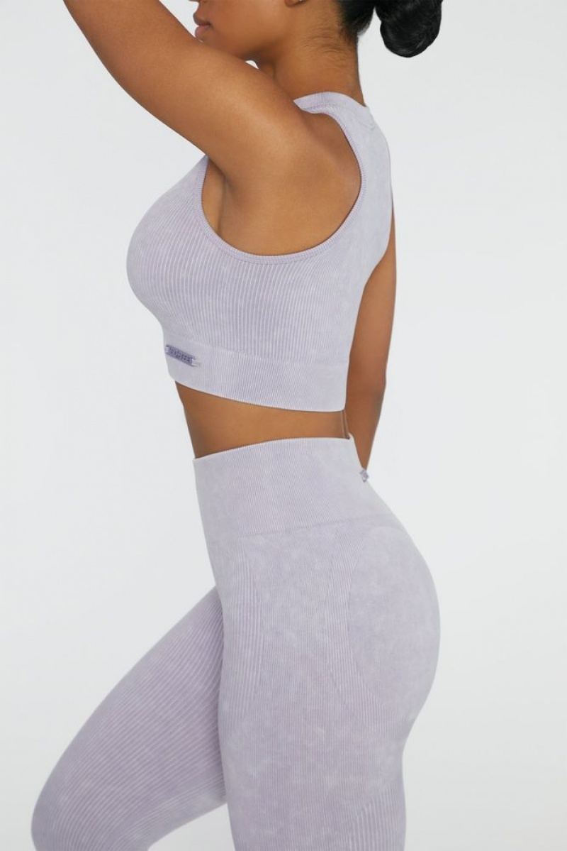 Lilac Oh Polly Relay Keyhole Zip Crop Top | KIER-27364