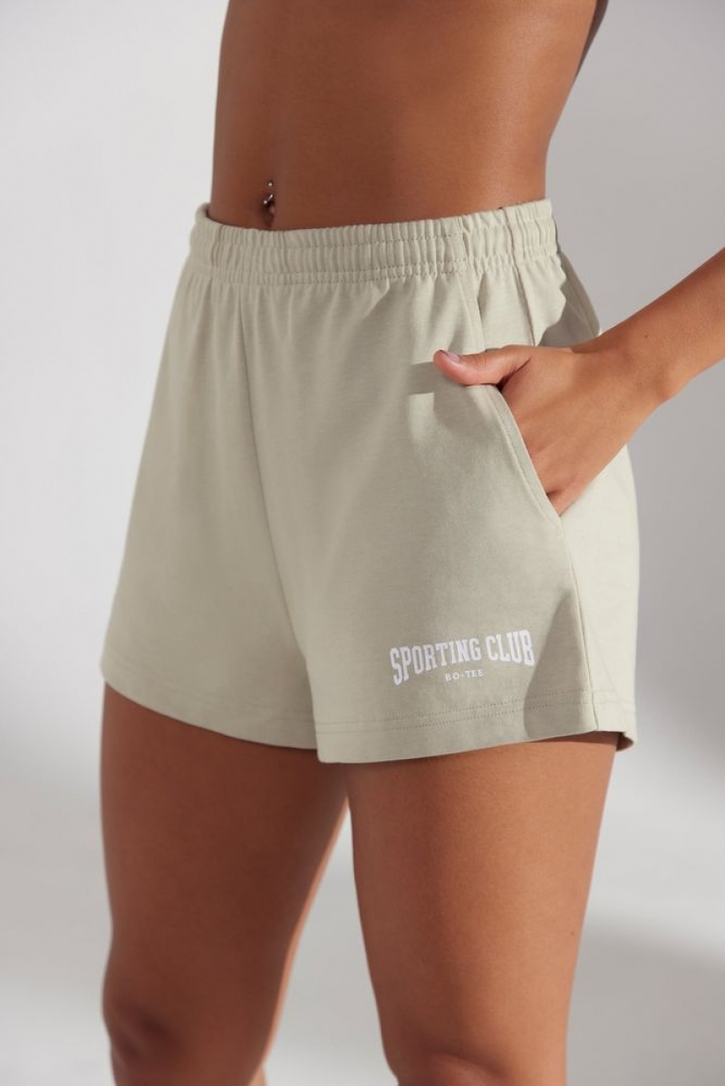 Limestone Oh Polly Groundwork Sweat Shorts | YBOS-65923