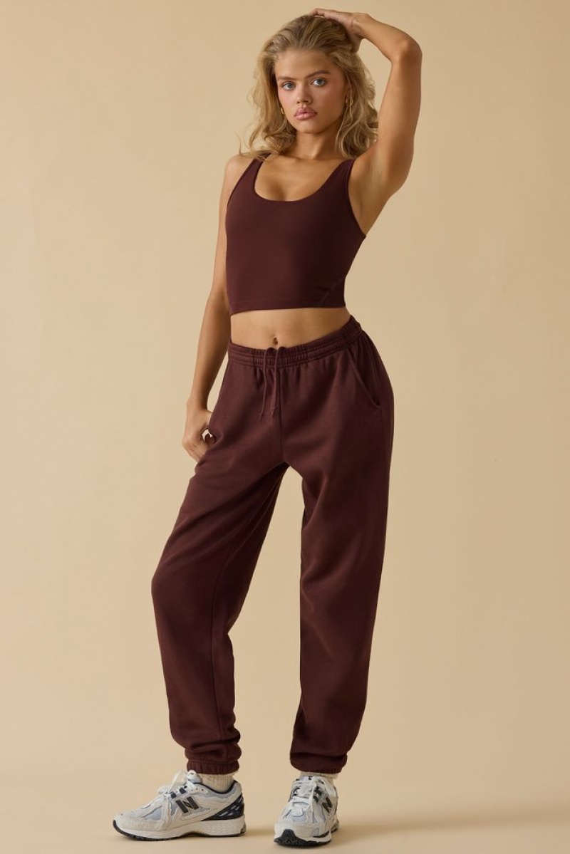 Mahogany Oh Polly Ultimate Petite Mid-Rise Joggers | ZGMV-63297