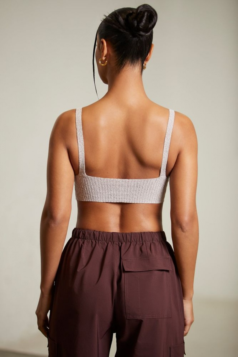 Mocha Oh Polly Iola Curved Neck Crop Top | RXAL-39710