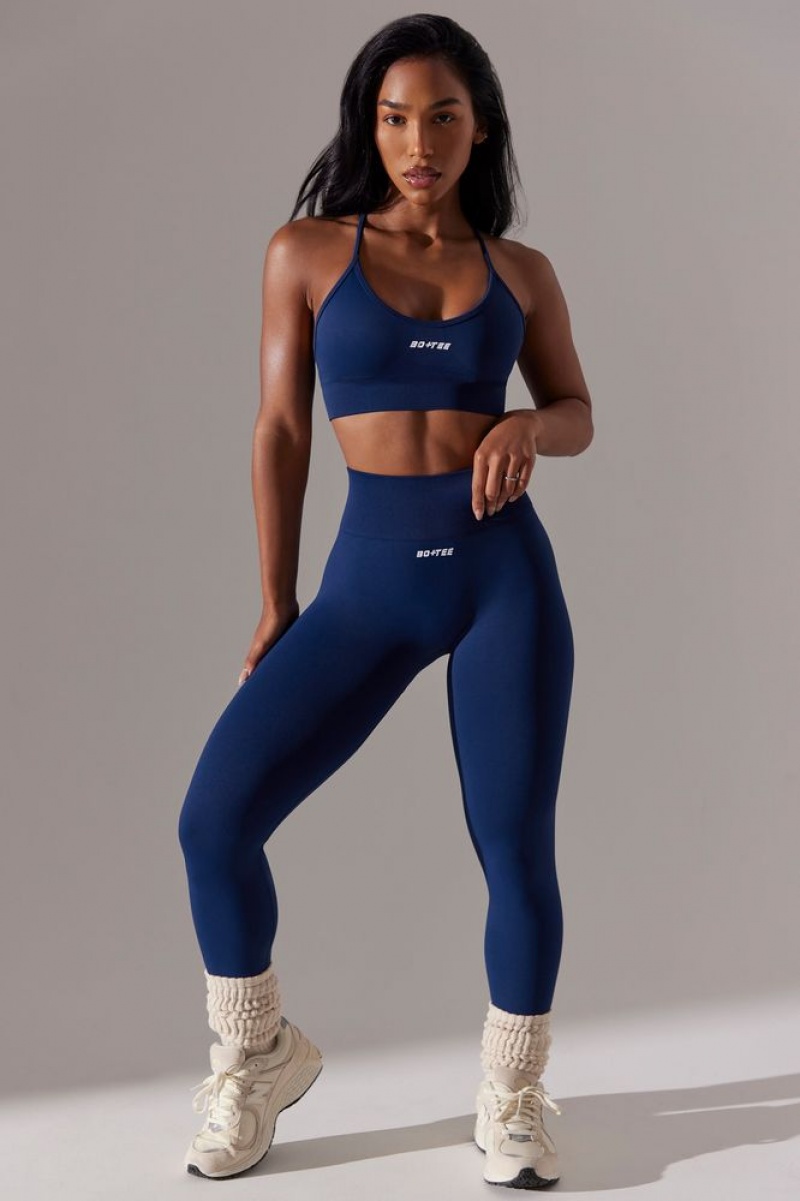 Navy Oh Polly Dedicated Petite High Waist Super Sculpt Leggings | CSXP-72193