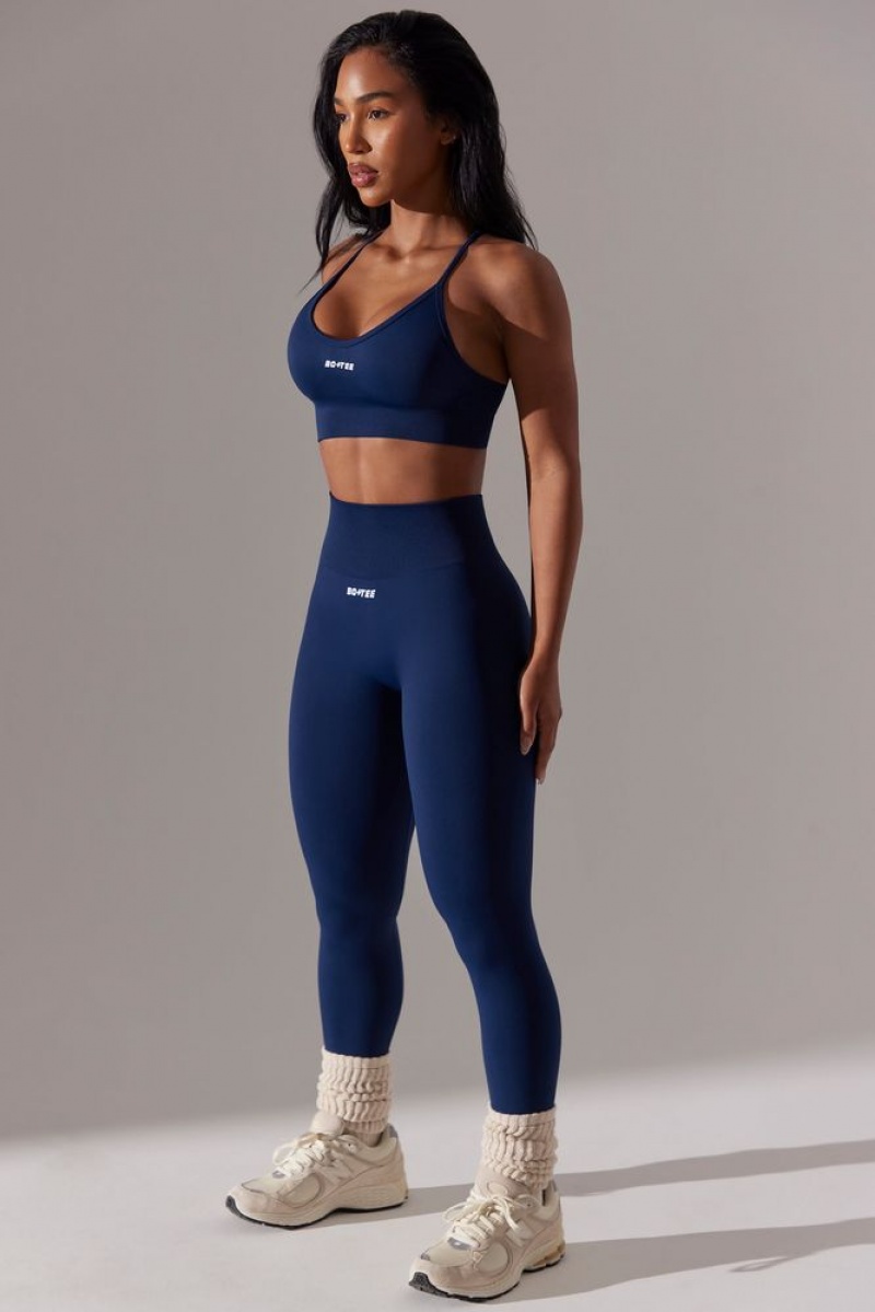 Navy Oh Polly Dedicated Petite High Waist Super Sculpt Leggings | CSXP-72193