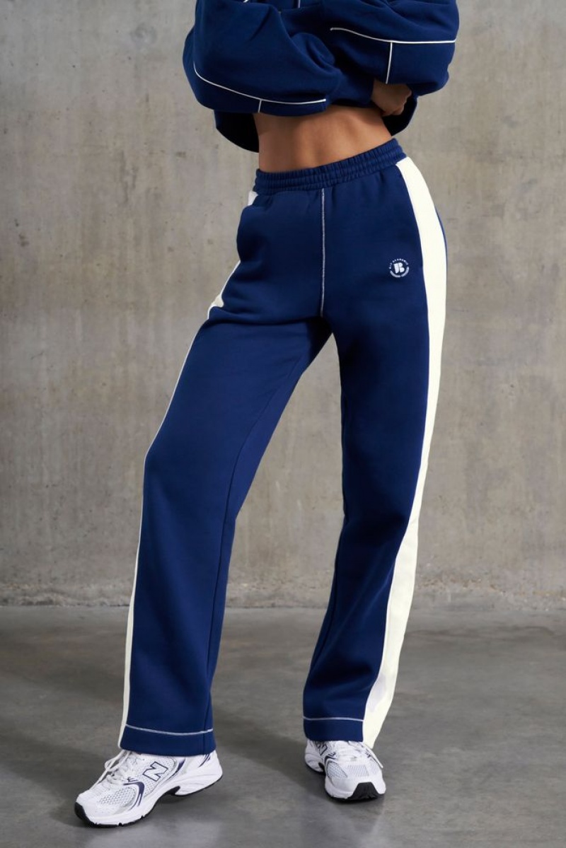 Navy Oh Polly Elite Wide Leg Sweatpants | ZDOE-23875