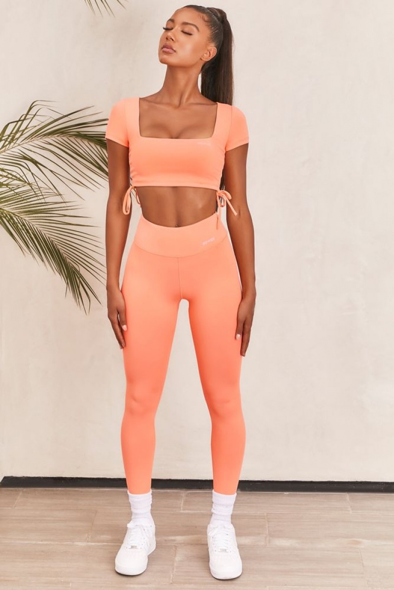 Orange Oh Polly Ambition Slinky Crop Top | WMYU-37806