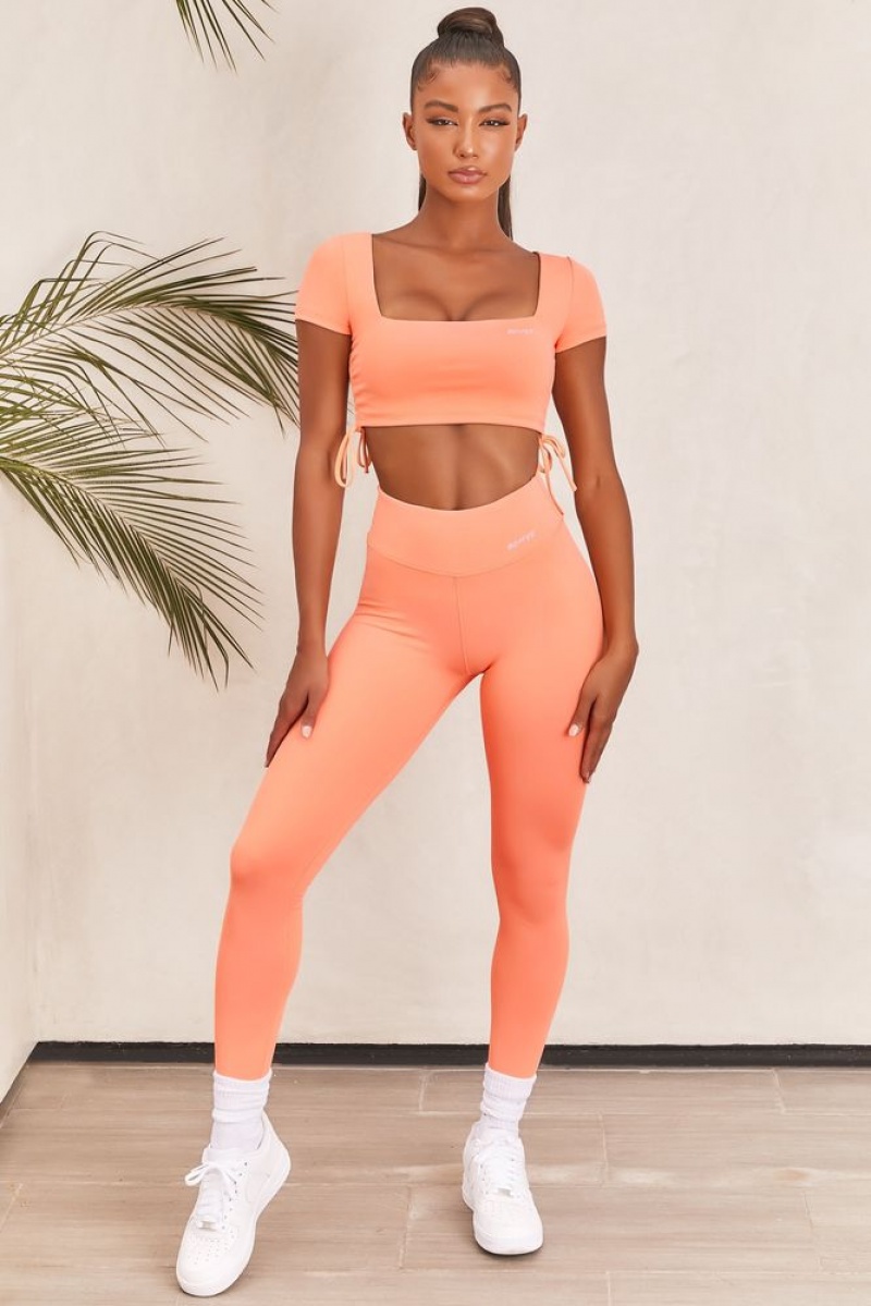 Orange Oh Polly Ambition Slinky Crop Top | WMYU-37806