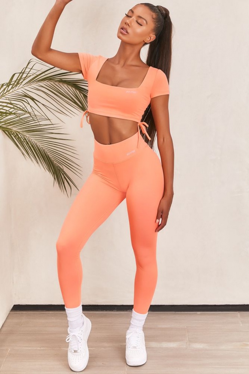 Orange Oh Polly Ambition Slinky Crop Top | WMYU-37806