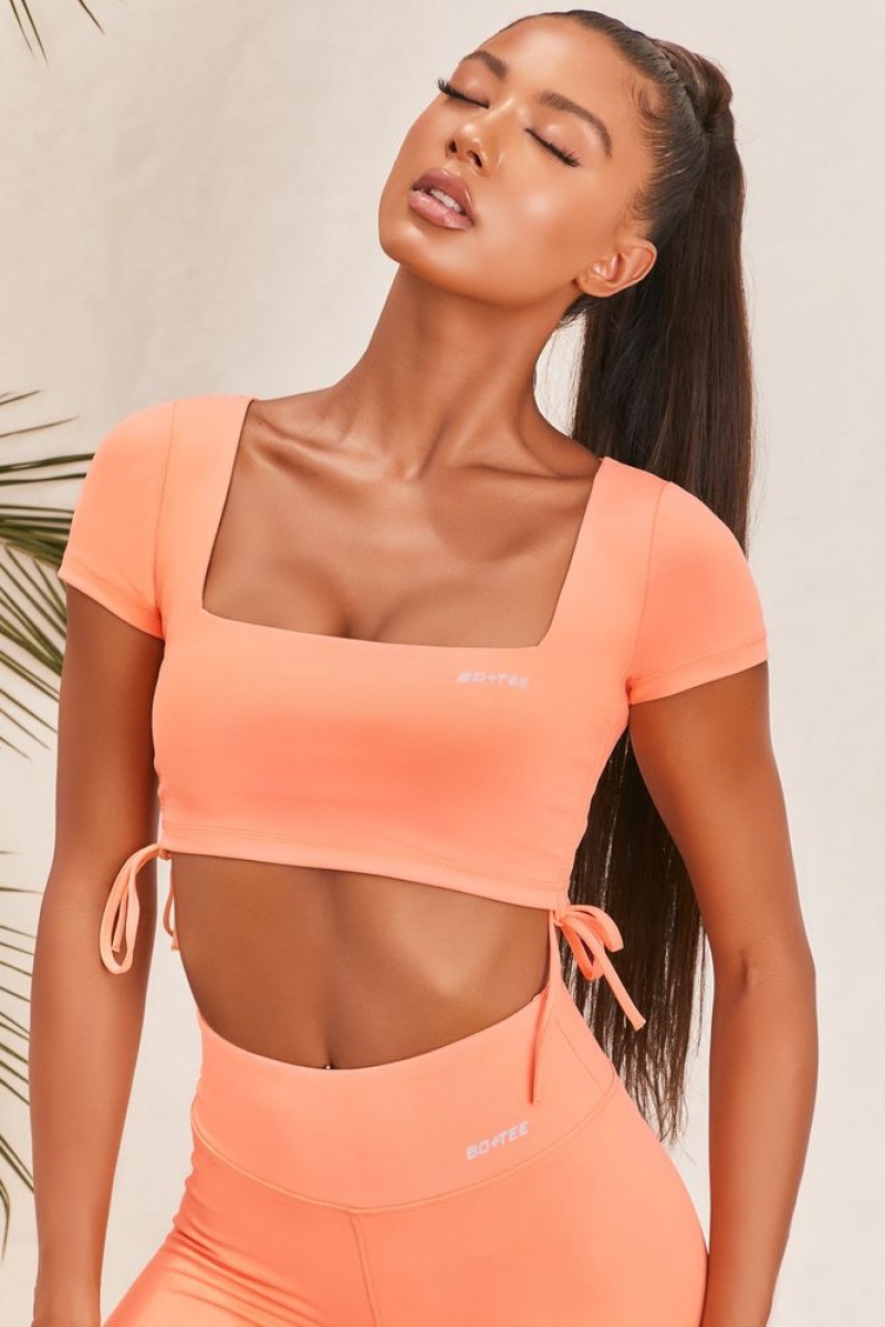 Orange Oh Polly Ambition Slinky Crop Top | WMYU-37806